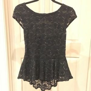 Peplum Lace Top